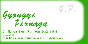 gyongyi pirnaga business card